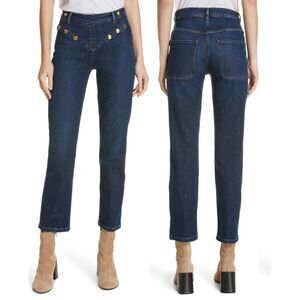 Frame  jeans dark blue Le High Embellished straight